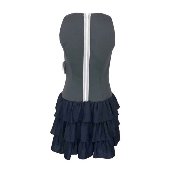 RACHEL Rachel Roy Sleeveless Ruffle Hem Dress 10 - Picture 3 of 8